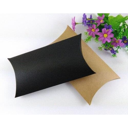 Free shipping 18x10x3cm Kraft paper Gift box Pillow Shape Boxes Jewelry box 50PCS/Lot