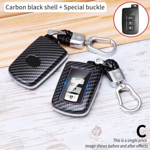 2 3 Button Key Fob Shell Cover Case For Toyota Camry Corolla Avalon Rav4 Land Cruiser chr auris Car Remote Key Holder Protector