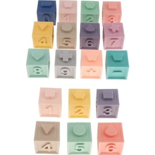 Infant Grasp Building Blocks 3D Rubber Balls Baby Puzzle Gifts