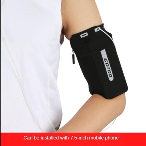 Double Pocket Slim Sports Running Arm Band Bag Case Phone Wallet Holder Outdoor Pouch On Hand Gym Cover For IPhone 12 11 Pro Max