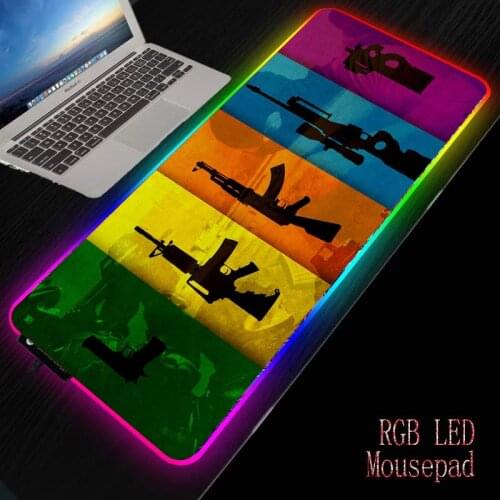 MRGBEST RGB Gaming Mouse Pad Large Mouse Pad Gamer Led Computer Mousepad Big Mouse Mat with Backlight Carpet for CSGO GO