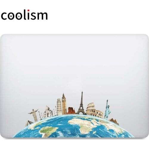 Famous World Attractions All in One Laptop Sticker for Apple MacBook Decal Air Pro Retina Touch Bar Mac Book Notebook Sticker