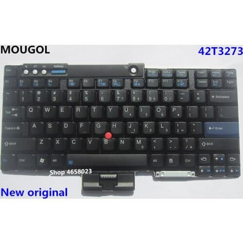 MOUGOL New Original US English Keyboard for Lenovo Thinkpad T60 T60P T61 T61P T400 T500 W500 Teclado 42T3273 42T3209 42T3143 42T
