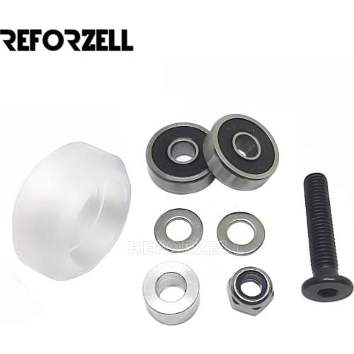 30Sets/Lot Poly Carbonate Strong Solid V wheel Kit for Openbuilds V-Slot rail,OX CNC,V Slot linear rail system