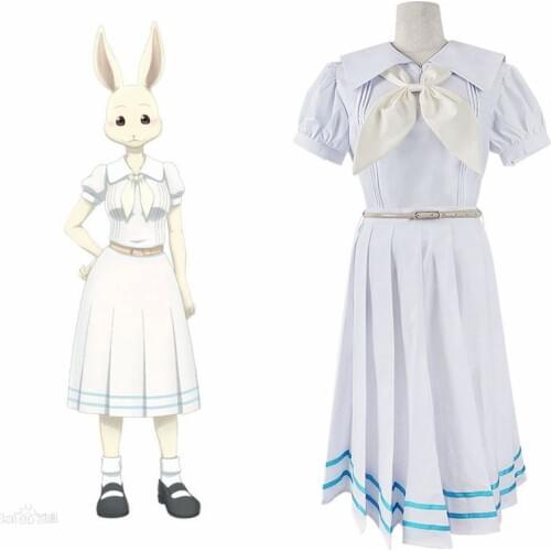 High-Q Unisex Anime Cos BEASTARS Haru School Cosplay Costumes Sailor suit Uniform