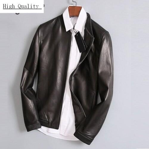 Genuine Leather Jacket Men Autumn Spring Clothes 2020 Fashion Streetwear Motorcycle Real Sheepskin Coat Chaqueta 71DK090