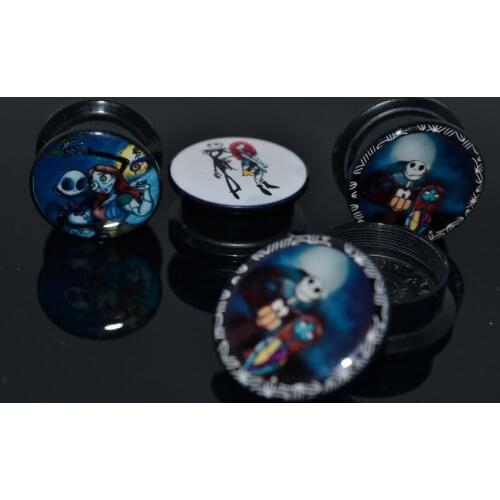 LOT 100 PCS Free Shippment Body Jewelry- Nightmare Ear Plugs Ear Tunnels Sets Earlets Stretchers ful sizes