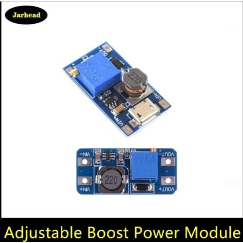 MT3608 2A Adjustable Boost Converter Power Module 2A 2V~24V DC Up To 5V-28V DC Power Boost Module
