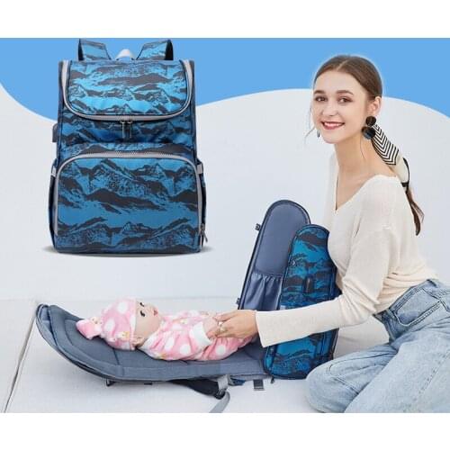 New Fashion Diaper Bag Moms and Dads Backpack Multifunctional Baby Bags Maternity Nursing Handbag Stroller Bag