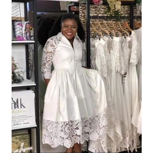 New Style Classic Design Women Ball gown Party Dashiki Embroidery Net Cloth Lace Dress Size M- XXL High Material Back Zipper