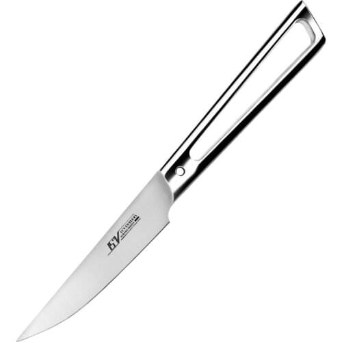 Paring Knife - High Carbon German 1.4116 Stainless Steel - Fruit Peeling Kitchen Knife with Ergonomic Hollow Stainless Steel