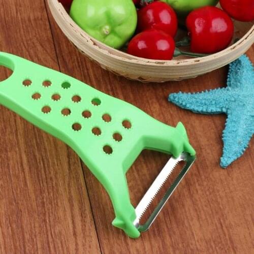 Plastic Double Head Fruit Vegetable Peeler Julienne Peeler Cutter Potato Carrot Grater Planing Kitchen Tool Gadgets