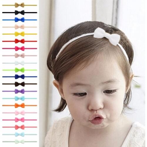 20Pcs Cute Kids Girl Baby Ribbon Toddler Flower Bow Headband Hair Band Headwear