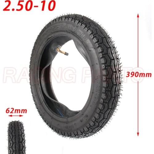 2.50-10 Tire+Inner Tube 10inch tires 10" For Motorcycle Motocross Dirt Pit Bike Honda CRF50F Yamaha PW50 TTR50E