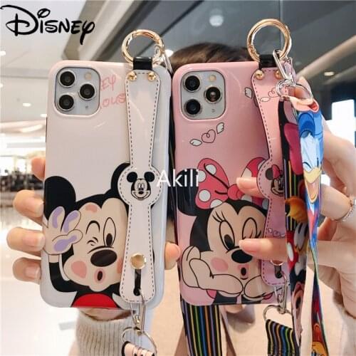 DISNEY 2021 Mickey Silicone Case for IPhone 11 Pro Xs Max FOR IPhone 12 12PRO 12PROMAX Official Liquid Silicon 360 Full Cover