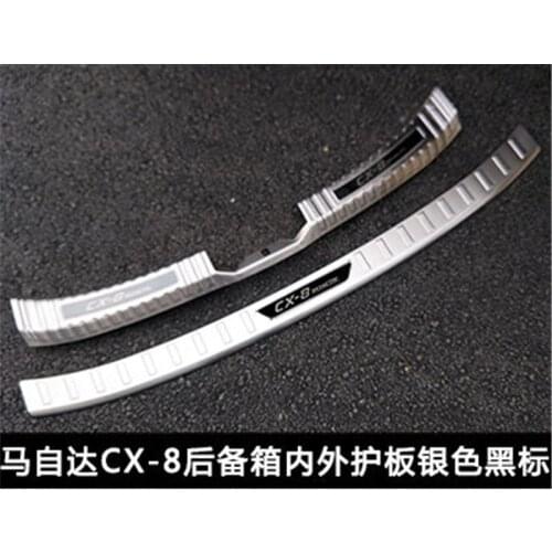 Car styling for Mazda cx-8 cx 8 cx8 2019 high quality Stainless Steel Rear Bumper Protector Sill Trunk Rear guard Tread Plate
