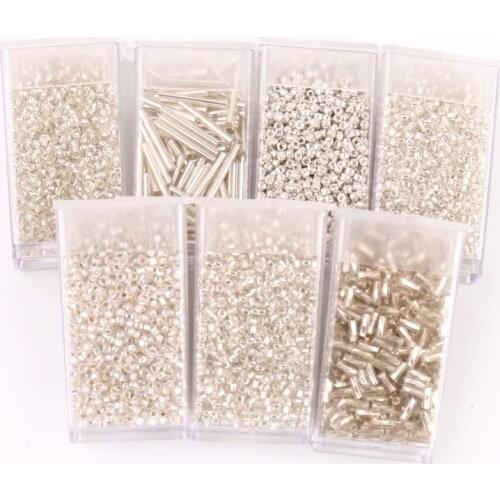 27 Design Silver Color Czech Spacer Seedbead Crystal Glass Delica Beads For DIY Wedding Dress Craft Garments Accessories