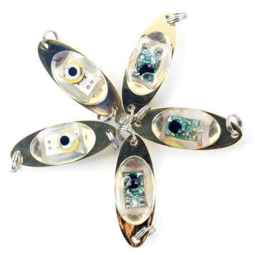 Flash Lamp LED Deep Drop Underwater Eye Shape Fishing Squid Fish Lure Light