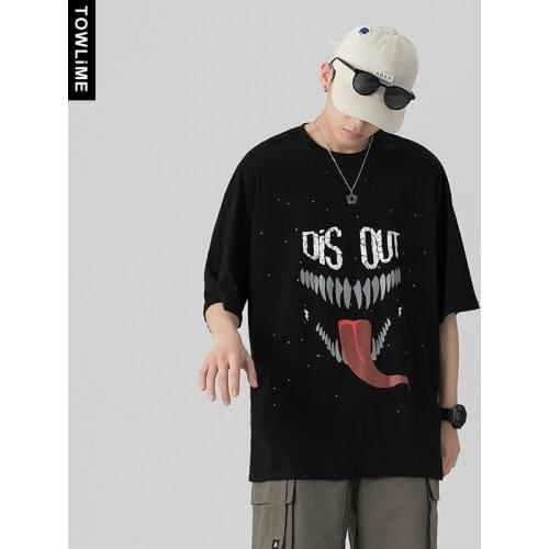 TOWLIME Men's T-shirts With Inscriptions