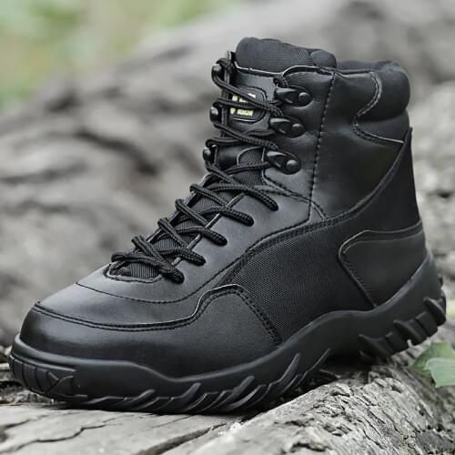Outdoor Summer Men Tactical Hiking Shoes Breathable Comfortable Training Non-slip Wear-resistant Mountaineering Combat Army Shoe