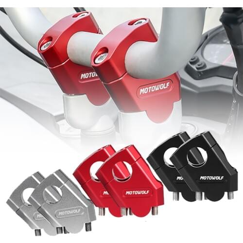 Universal 22mm 28mm Motorcycle Handlebar Riser Motorbike Bar Heightening Device Clamp Mount CNC Grip For YAMAHA For Suzuki BMW