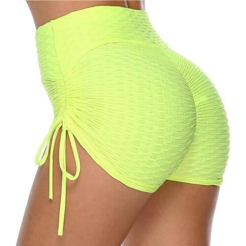 2021 New Hot Women Summer Fashion Sport Elastic Hot Shorts Women Home Solid Skinny Shorts