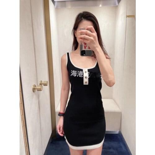 Sexy 2021 Summer Women High Quality Vest Sleeveless Slim Dress For Ladies 2 Color Ddxgz2 5.16