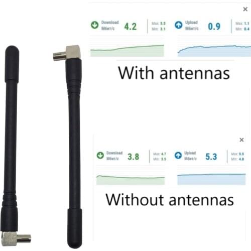 2pcs 4G LTE CRC9 Connector 4G Antenna Booster For Huawei E3372/E3370/E3272