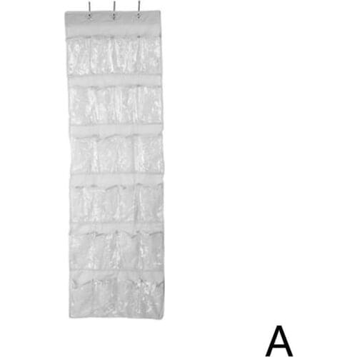 24 Grid Over Door Hanging Organizer Convenient Storage 4 Shoes Closet pocket inch Keeping For each width Holder Rack X5T3