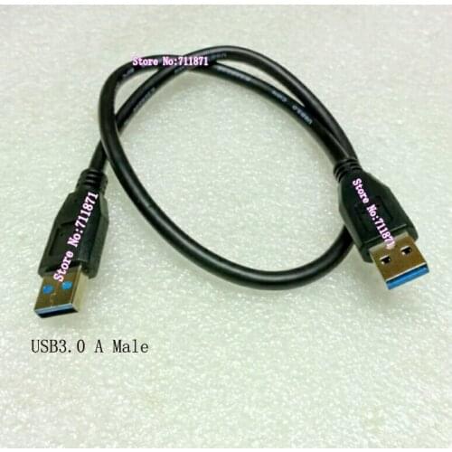 50cm Male USB3.0 Line Cable 0.5M USB3 USB 3.0 Male Extension cord USB V3.0 Line High Speed Male to Male USB3.0 Cable Cord Wire
