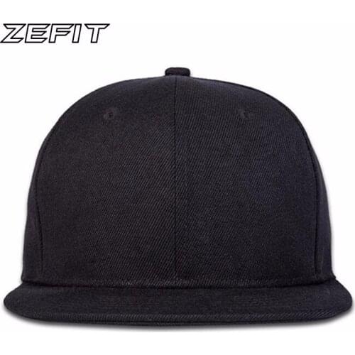 2019 New Popular Wholesale Men Female Baseball Cap Snap Closer Hip-hop Flat brim Hat Plain tennis golf adjustable Baseball Caps