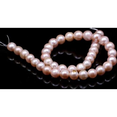 New Fashion Freshwater Pearl Bead White Hole Beads Jewelry Accessories DIY Making Bracelet Necklace 15.7inch