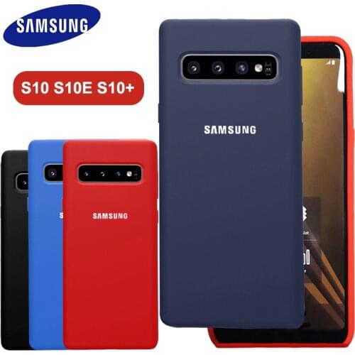 S10 Case Samsung S10 Plus Silky Silicone Cover High Quality Soft-Touch Back Protective Samsung Galaxy S10 S10+ S10 E
