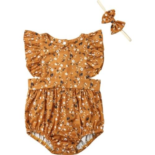 Baby Newborn Infant Sister Sleeveless Floral Romper Jumpsuit Children Kid Party Dress Summer Family Matching Outfits 0-6Y