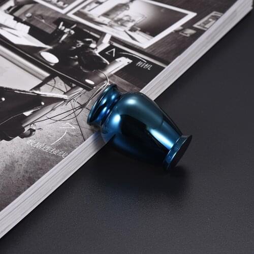 IJU032 Stainless Steel Decoration Commemorative Tribute for Human Pet Ashes Urn Gourmet Bottle Holder Black Waterproof