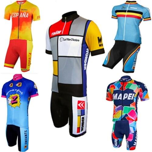 2021 Spain Belgiu classic suit Cycling Jersey Set Shorts Customized Road Mountain Race Classical max storm 4 pockets