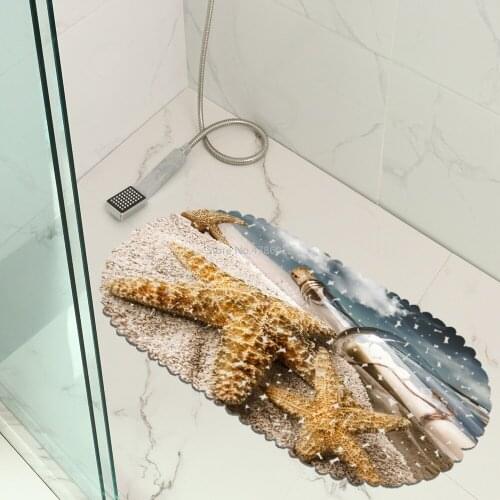 Beach Shell Balcony Bathroom Mat Hydrophobic Anti-skid Door Mat Swimming Pool Public Place Non-slip Mat