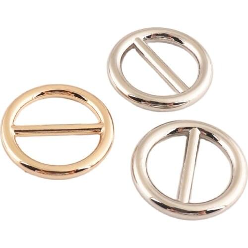 Round Tri-glide buckle 14mm(1/2inch) Slider Adjustable Buckles Backpack for Leather Webbing Bag Clothes Belts Part Accessories