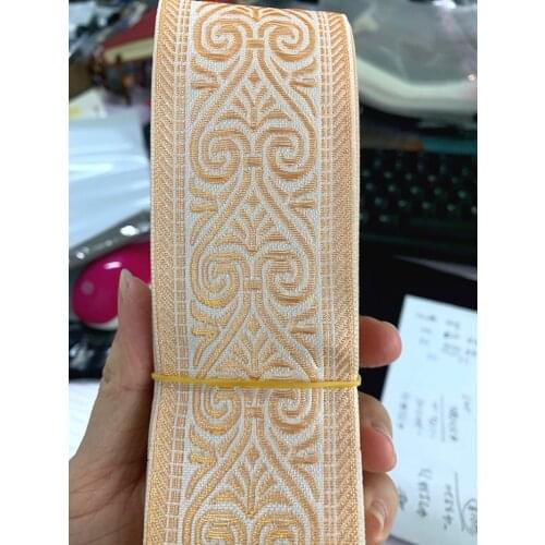 In-kind shooting classic love embroidery ribbon 2''5cmx10yards Woven Jacquard Ribbon DIY costume Belt curtain bag accessories