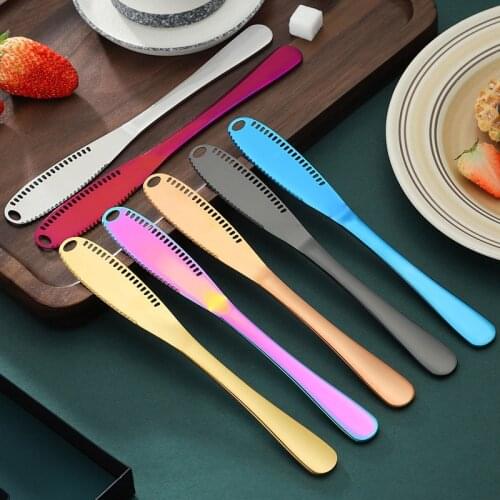 Multifunction Stainless Steel Butter Cutter Knife Cream Knife Western Bread Jam Knife Cheese Spreaders Utensil Knife Tools