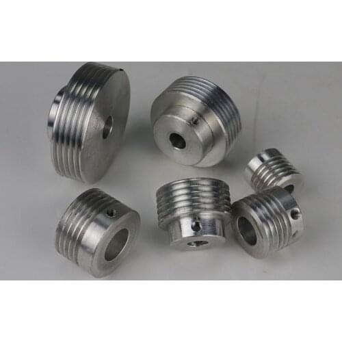 Multi-groove wedge belt pulley PJ, micro table saw, drill, lathe, bead machine, motor spindle, tailstock, thimble, tool post