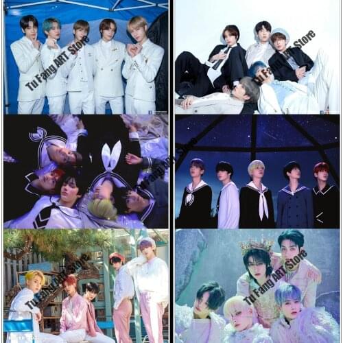 DIY 5D Diamond Painting K-pop TXT NEW Album Cross Stitch Kits Full Drill Embroidery Mosaic Art Picture of Home Decoration Gift