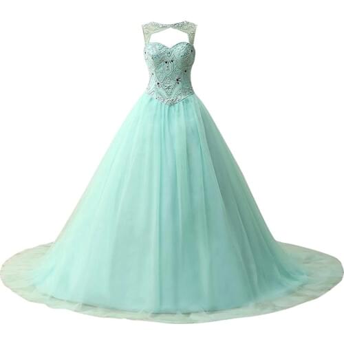 Bealegantom Cheap Lace Quinceanera Dresses 2021 Ball Gown Appliques Beaded Sweet 16 Dress Debutante Vestidos De 15 Anos QA1608