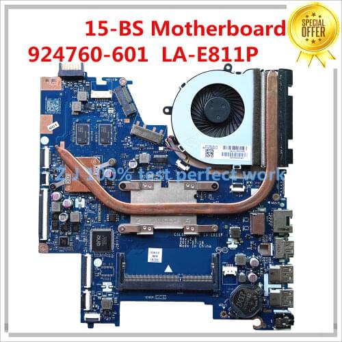 NEW For HP 15-BS Laptop Motherboard 924760-601 924760-001 CSL50/CSL52 LA-E811P W/N3710 CPU DDR3 MB 100% Tested Fast Ship
