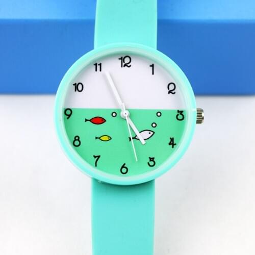 New Soft Silicone Child Watches Girls Fashion Quartz Wristwatch For Woman Clock Female Hours Relog Montre Femme
