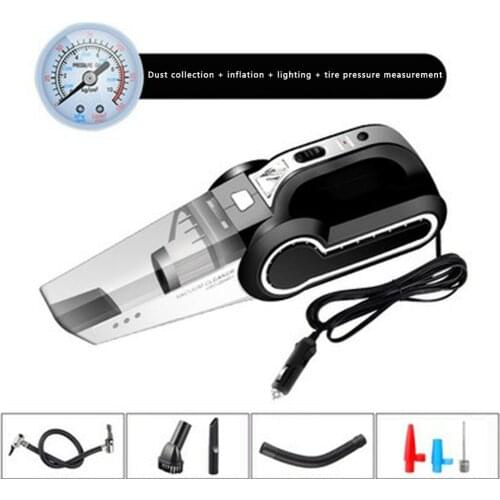 4-in-1 Portable Car Vacuum Cleaner Air Pump Car Air Pump High-power Dual-purpose Durable Vacuum Cleaner