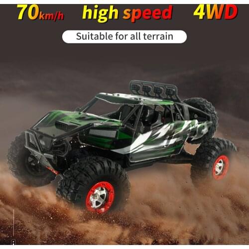 RC Off-road Car 1:12 2.4G RC Car 70km/h High Speed Car 4WD RTR with Brushless Motor 2 Battery Electric Car For Children
