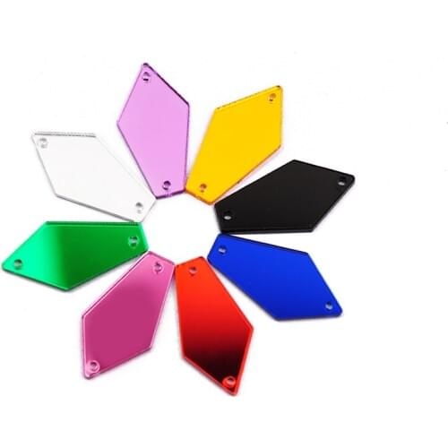 Rainbow Strass Sewing Mirror sew on rhinestones acrylic Sew-on Stone for Dress clothing Garment accessories