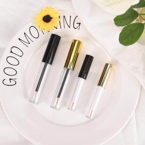 S/L Size Gold Black Eye Liner Tube Empty Liquid Eye Liner Tube Eye Lash Vial Eyelash Bottle Eyeliner Container Make Up Tube