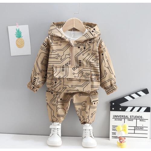 Hot Sport Spring Children Toddler Baby Boys Girls Clothes Hoodies Pants 2Pcs/Set Outfit Infant Kids Casual Clothing Tracksuits